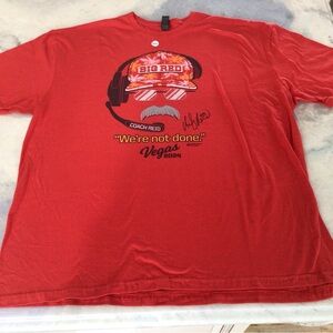 Andy Reid / KC Chiefs T-Shirt. Red. Size XXL.